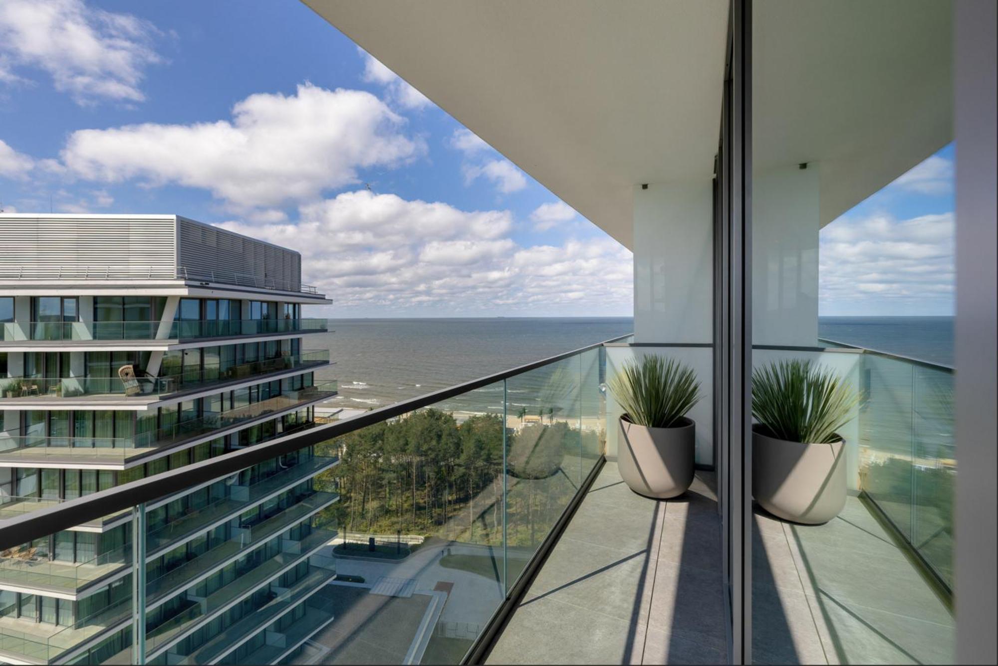 Wave Sea View Apartment Miedzyzdroje Bagian luar foto